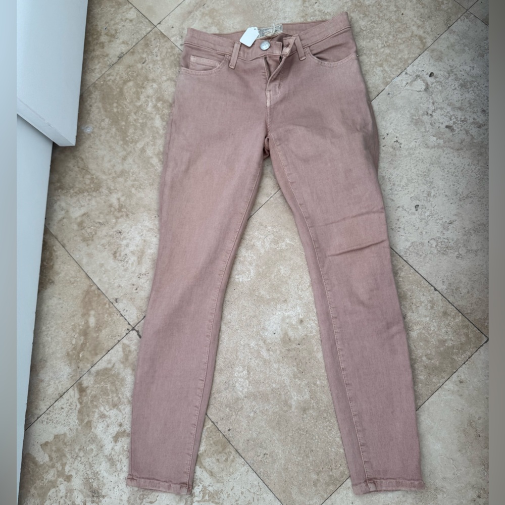 Pinkish beige skinny jeans